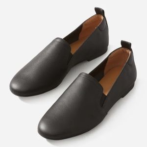 Everlane NWOT black leather slip-on